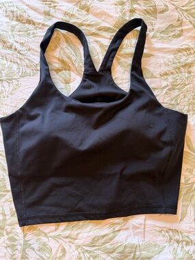 FWD Black Racerback Crop Sports Bralette